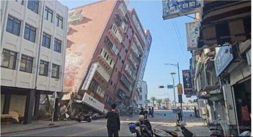 Сүүлийн 25 жил болоогүй хүчтэй газар хөдлөлт Тайваньд боллоо